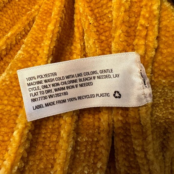 Ava & Viv Marigold Chanille Ribbed Knit Sweater Scalloped Hem Crew Neck Size 2X - Picture 5 of 7